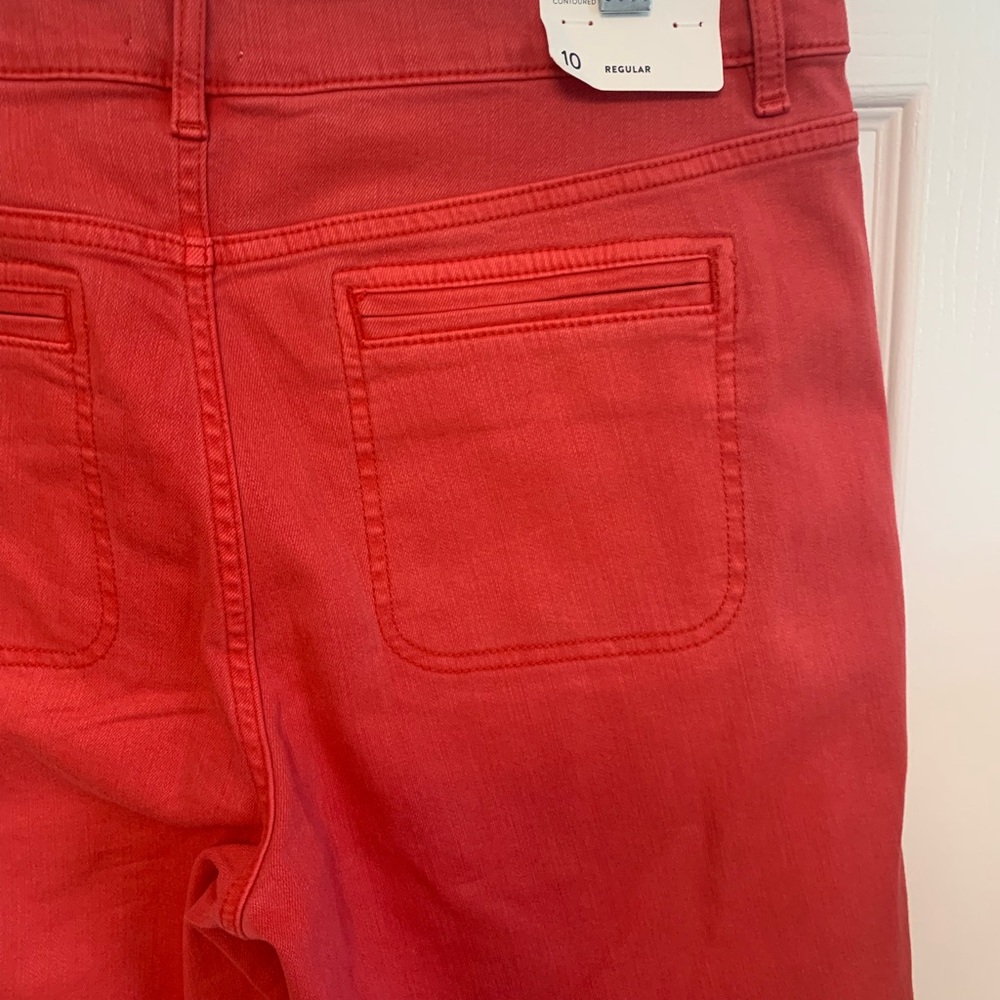 J. Jill Coral Wide Leg Crop Pants. Size 10 - Picture 11 of 14